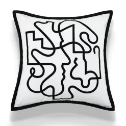 The Cushion Corner Bettzeug-Nordische bestickte Kissenbezüge - Luxuriöses modernes Dekor