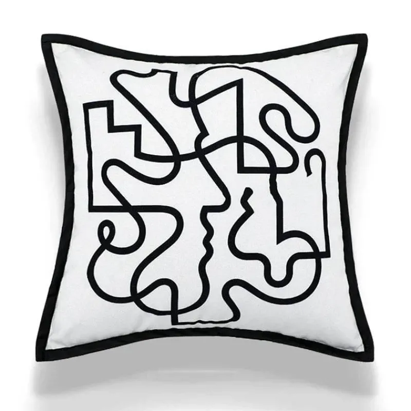 The Cushion Corner Bettzeug-Nordische bestickte Kissenbezüge - Luxuriöses modernes Dekor