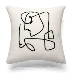 The Cushion Corner Bettzeug-Nordische bestickte Kissenbezüge - Luxuriöses modernes Dekor