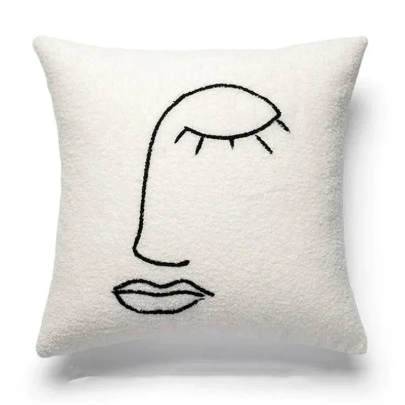 The Cushion Corner Bettzeug-Nordische bestickte Kissenbezüge - Luxuriöses modernes Dekor