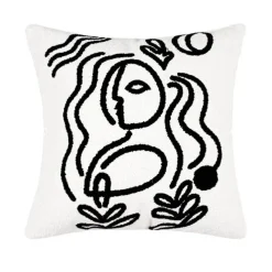 The Cushion Corner Bettzeug-Nordische bestickte Kissenbezüge - Luxuriöses modernes Dekor