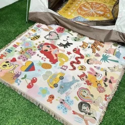 Snug u0026 Soft Bettzeug-Nordische böhmische Decke – vielseitiger Bett-Sofa-Bezug, ethnisches Picknick, Camping, unverzichtbar