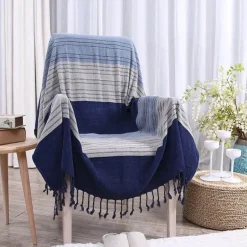 Wrap u0026 Relax Bettzeug-Nordische Boho-Überwurfdecke - Premium-Sofabezug im Retro-Karomuster