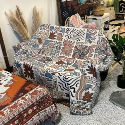 Snug u0026 Soft Bettzeug-Nordische Freizeitdecke – multifunktionale Sofadecke, Wandteppich-Dekor