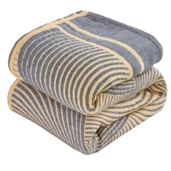 Wrap u0026 Relax Bettzeug-Nordische Geometrie Baumwollgaze Überwurfdecke - Sommer Tagesdecke Sofabezug