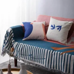 Cozy Haven Bettzeug-Nordische geometrische Überwurfdecke - Gemütliche moderne Wohndekoration