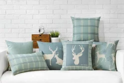 Plush Perch Bettzeug-Nordische geometrische Kissenbezüge - Stilvolle Dekokissen