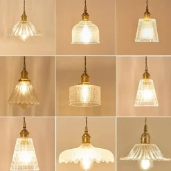 Comfort u0026 Style Beleuchtung-Nordische Glaspendelleuchte - Transparente Leuchte