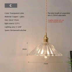 Comfort u0026 Style Beleuchtung-Nordische Glaspendelleuchte - Transparente Leuchte