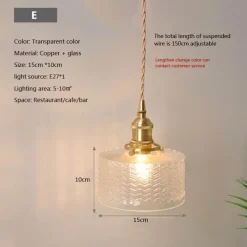 Comfort u0026 Style Beleuchtung-Nordische Glaspendelleuchte - Transparente Leuchte