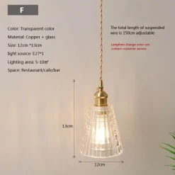 Comfort u0026 Style Beleuchtung-Nordische Glaspendelleuchte - Transparente Leuchte