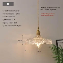 Comfort u0026 Style Beleuchtung-Nordische Glaspendelleuchte - Transparente Leuchte