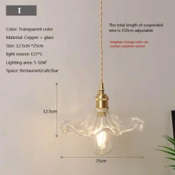 Comfort u0026 Style Beleuchtung-Nordische Glaspendelleuchte - Transparente Leuchte