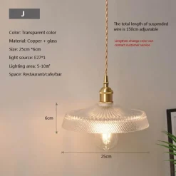 Comfort u0026 Style Beleuchtung-Nordische Glaspendelleuchte - Transparente Leuchte