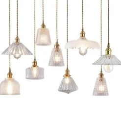 Comfort u0026 Style Beleuchtung-Nordische Glaspendelleuchte - Transparente Leuchte