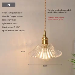 Comfort u0026 Style Beleuchtung-Nordische Glaspendelleuchte - Transparente Leuchte