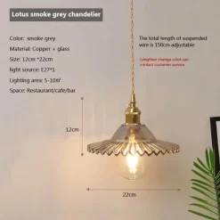 Comfort u0026 Style Beleuchtung-Nordische Glaspendelleuchte - Transparente Leuchte