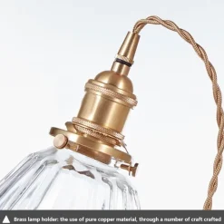 Comfort u0026 Style Beleuchtung-Nordische Glaspendelleuchte - Transparente Leuchte