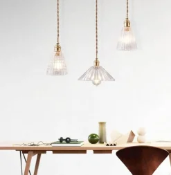 Comfort u0026 Style Beleuchtung-Nordische Glaspendelleuchte - Transparente Leuchte