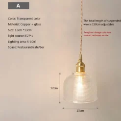 Comfort u0026 Style Beleuchtung-Nordische Glaspendelleuchte - Transparente Leuchte