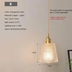 Comfort u0026 Style Beleuchtung-Nordische Glaspendelleuchte - Transparente Leuchte