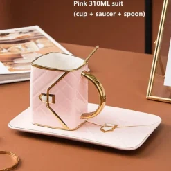 The Cozy Mug Küche & Esszimmer-Nordische Handtaschentasse – Stilvolle Kaffeetasse aus Keramik