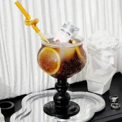 Plates u0026 More Küche & Esszimmer-Nordische Kaffeetasse mit Glasperlen - 13oz Cocktail-Desserttasse