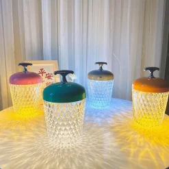 The Gilded Nest Beleuchtung-Nordische Kristall-Tischlampe – Elegante Atmosphärenbeleuchtung