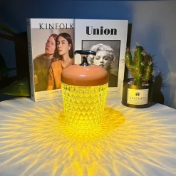 The Gilded Nest Beleuchtung-Nordische Kristall-Tischlampe – Elegante Atmosphärenbeleuchtung