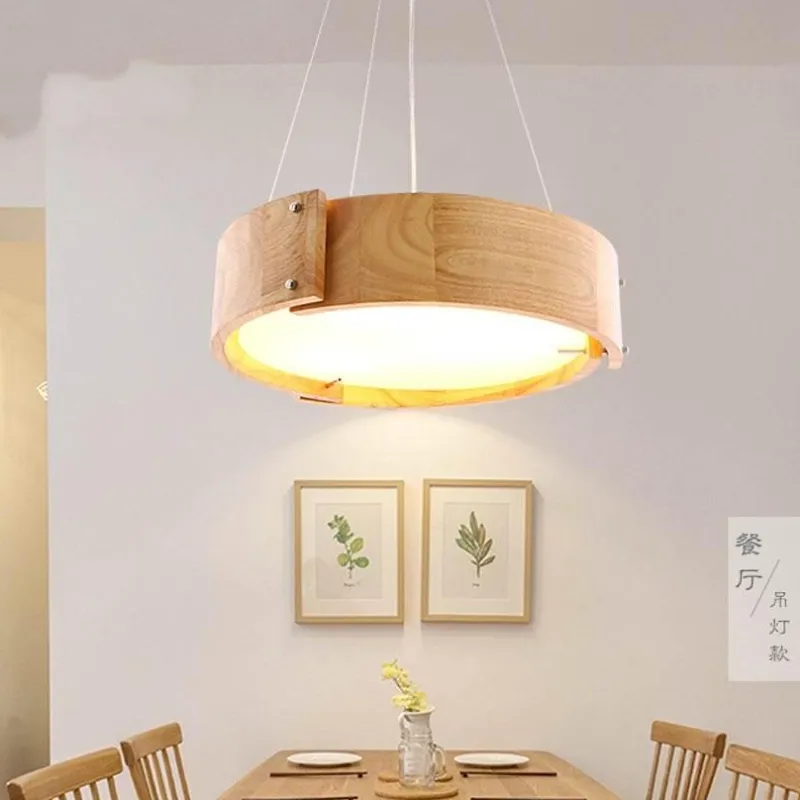 Comfort u0026 Style Beleuchtung-Nordische LED-Pendelleuchte aus Holz – Luxuriöse Wohnraumbeleuchtung
