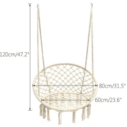 Nomad Gear Camping Im Freien|Outdoor-Artikel-Nordische Outdoor-Hängematte – Gemütliche gestrickte Campingschaukel