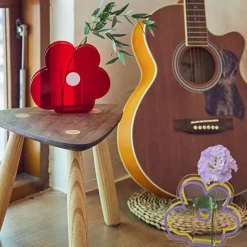 Timeless Vessels Wohndeko-Nordische Regenbogenvase – Modernes geometrisches Wohndekor