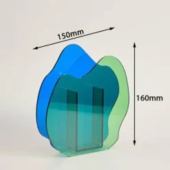 Timeless Vessels Wohndeko-Nordische Regenbogenvase – Modernes geometrisches Wohndekor