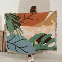 Wrap u0026 Relax Bettzeug-Nordische Schmetterlingsdecke - Gemütliche Dekodecke