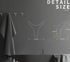 Comfort u0026 Style Wohndeko-Nordische Stierkopf-Wandhaken – rustikale dekorative Kleiderbügel