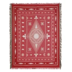 Snug u0026 Soft Bettzeug-Nordische Strickdecke – Bohemian-Überwurf für den Außenbereich für Camping-Wohnzimmerdekor