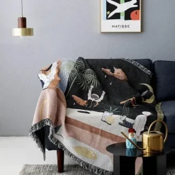 Snug u0026 Soft Bettzeug-Nordische Strickdecke - Modernes Sofa-Accessoire