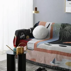 Snug u0026 Soft Bettzeug-Nordische Strickdecke - Modernes Sofa-Accessoire