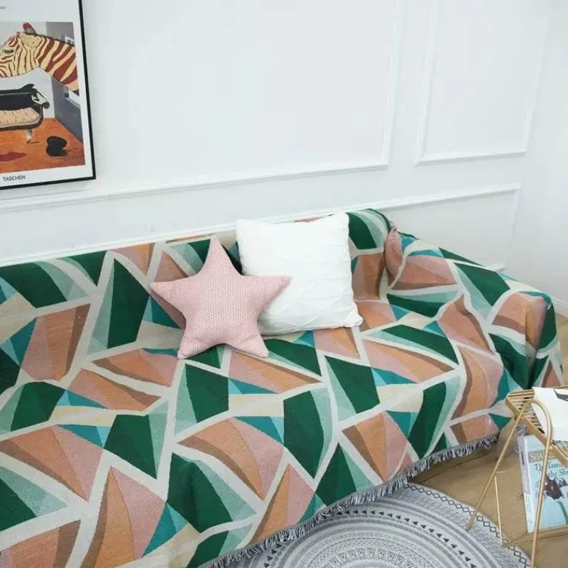 Warm Embrace Bettzeug-Nordische Strickdecke – Multifunktionaler Sofa-Reisebezug