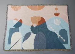 Warm Embrace Bettzeug-Nordische Strickdecke – Multifunktionaler Sofa-Reisebezug