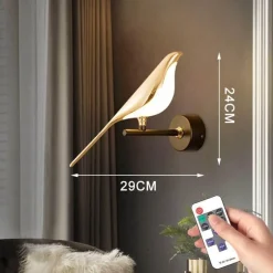 Comfort u0026 Style Beleuchtung-Nordische Vogel-Wandleuchte – Moderne dekorative Beleuchtungsvorrichtung