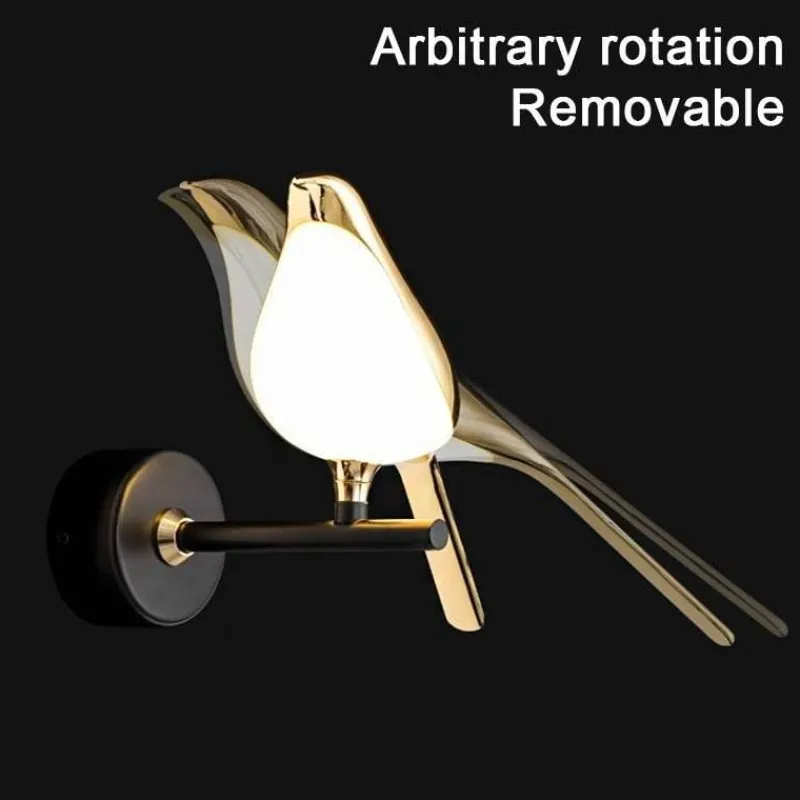 Comfort u0026 Style Beleuchtung-Nordische Vogel-Wandleuchte – Moderne dekorative Beleuchtungsvorrichtung