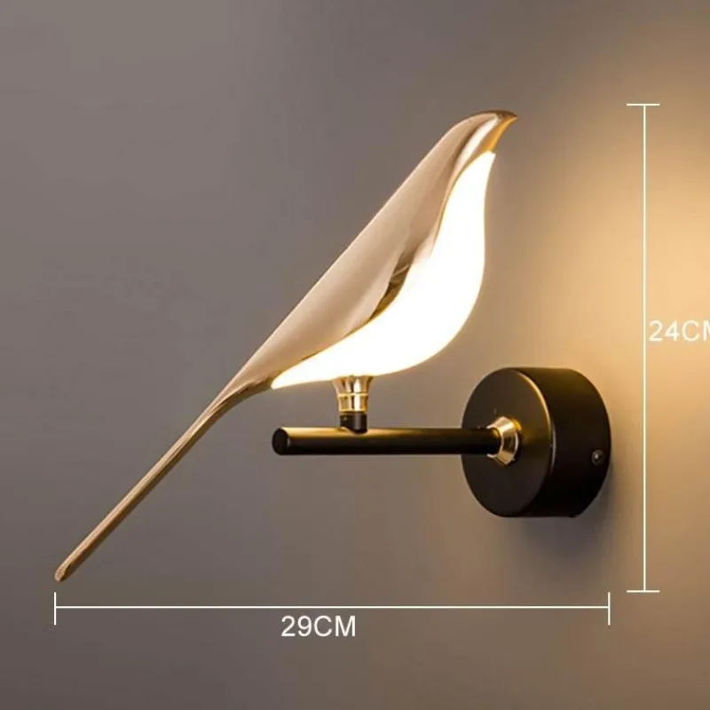 Comfort u0026 Style Beleuchtung-Nordische Vogel-Wandleuchte – Moderne dekorative Beleuchtungsvorrichtung