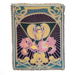 Wrap u0026 Relax Bettzeug-Nordischer Boho-Bettbezug – Stilvolle Jacquard-Bettdecke mit Blumenmuster