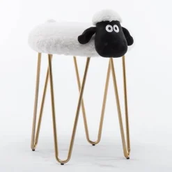 Cozy Living Möbel-Nordischer Eisenschafhocker – Stilvolles Wohndekor