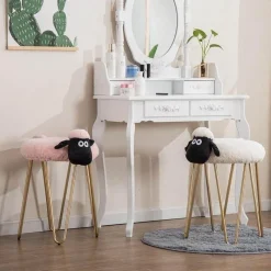 Cozy Living Möbel-Nordischer Eisenschafhocker – Stilvolles Wohndekor