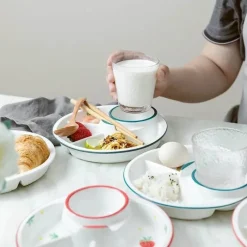 Space Savvy Küche & Esszimmer-Nordischer Frühstücksteller aus Keramik – Elegantes Ess-Set