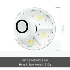 Space Savvy Küche & Esszimmer-Nordischer Frühstücksteller aus Keramik – Elegantes Ess-Set