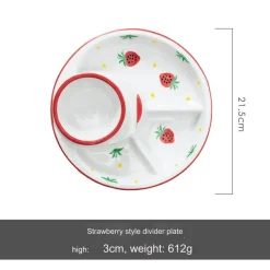 Space Savvy Küche & Esszimmer-Nordischer Frühstücksteller aus Keramik – Elegantes Ess-Set