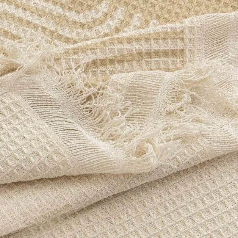 Comfort u0026 Style Gadgets Für Zuhause-Nordischer gestrickter Sofabezug – weiche, bequeme Überwurfdecke